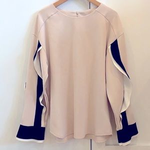 🖤 New Korea blouse w ruffle sleeve